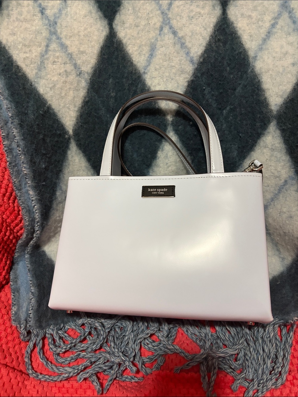 Kate Spade Watercolor Blue Sam Chic Bag NWT
